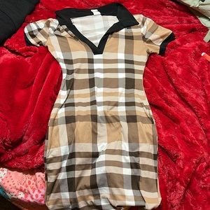 Plaid dress. Worn once. Too small